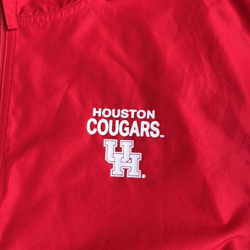 Champion Men’s Size M University Of Houston Cougars Hooded‎ Jacket Red
